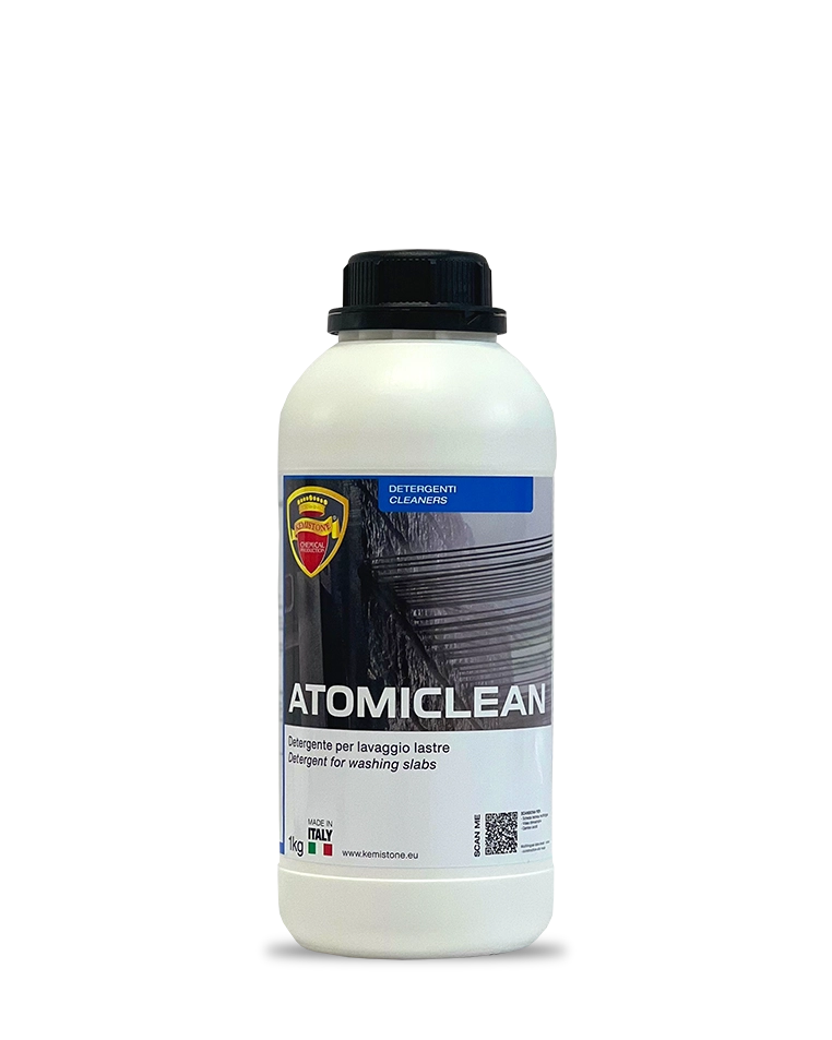 ATOMICLEAN detergente acido Kemistone per la pulizia professionale delle lastre dopo la lavorazione