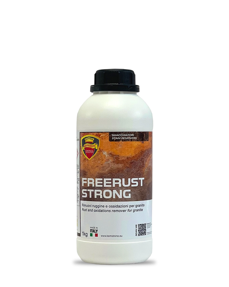 FREERUST STRONG disossidante Kemistone per macchie di ruggine su granito e pietra naturale