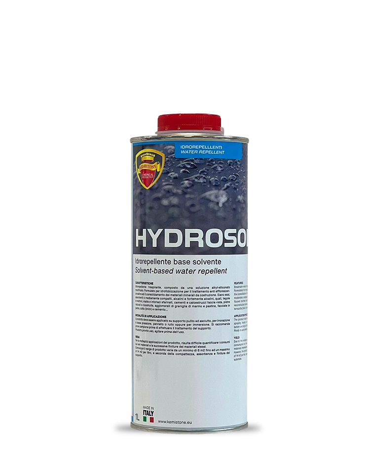 HYDROSOLV idrorepellente siliconico traspirante Kemistone per materiali minerali